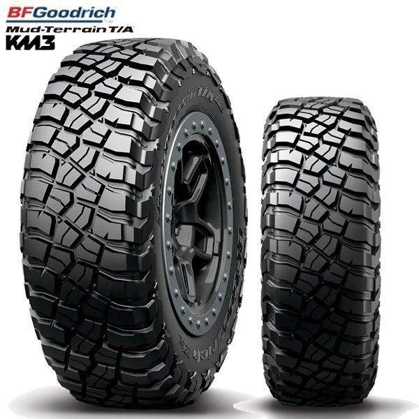 BF �O�b�h���b�` �}�b�h�e���[�� KM3 �u���b�N���^�[ 295/70R17 �V�i �T�}�[�^�C�� 2�{�Z�b�g