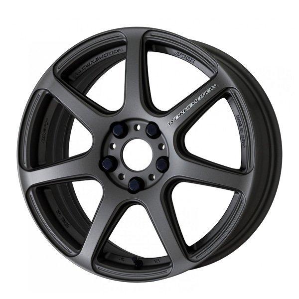美品！WORK T7R 17インチ タイヤホイールセット 100 4H +53 WORK WORKエモーション T7R マットカーボン 17インチ 7.0J 5H100 +47