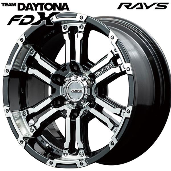RAYS レイズ チームデイトナ FDX 17インチ 8.0J 6H139.7 +20 DK アルミ
