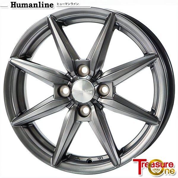 14インチ 4.5J 4H100 +45 アルミホイール単品 4本セット 1台分