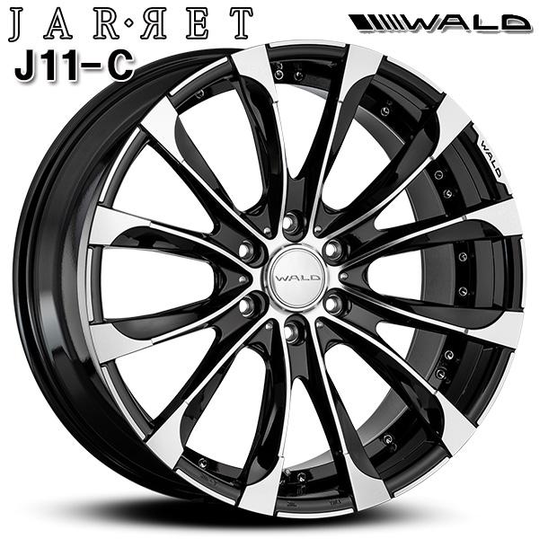 WALD JARRET マットブラック18incホイール4本set