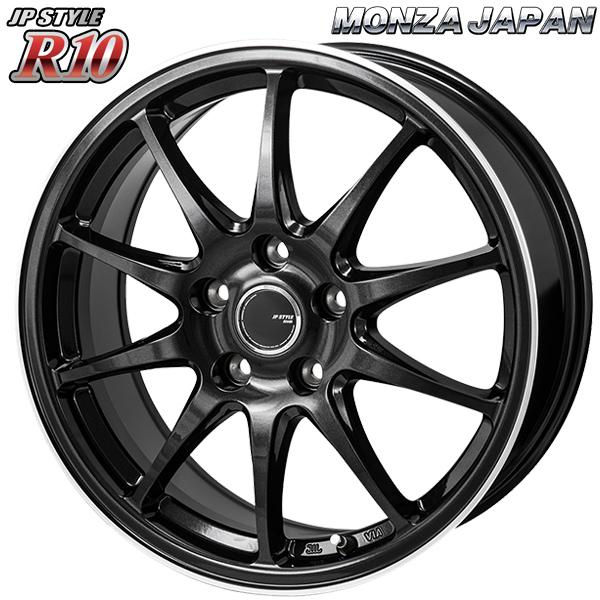 MONZA JPスタイル R10 16インチ 6.5J 5H114.3 +45 パールブラック 