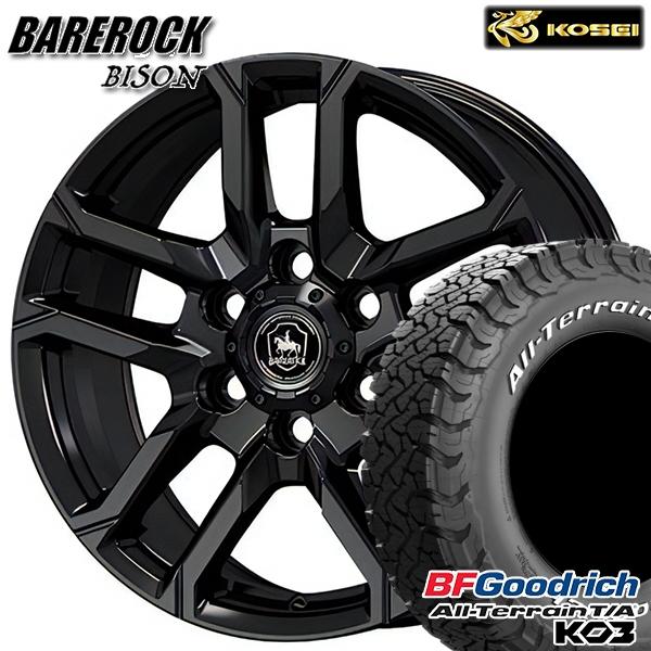 サマータイヤ ホイール4本セット 215/70R16インチ 6H139.7 KOSEI ベアロック バイソン グロッシーブラック BF グッドリッチ オールテレ