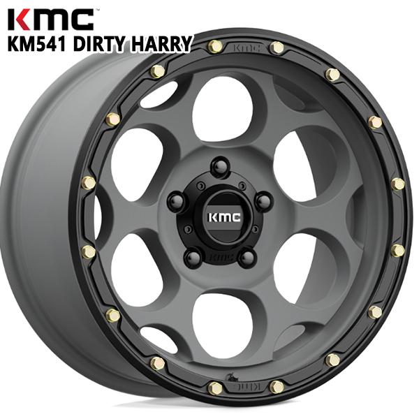 KMC KM541 DIRTY HARRY 18インチ 8.5J 5H127 +0 SATIN GREY BLACK LIP