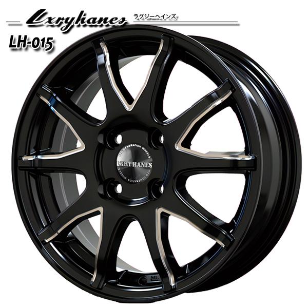オールシーズンタイヤ ホイール4本セット 165/55R14インチ 4H100 トレジャーワン ラグジーヘインズ LH015 BK ダンロップ ALL SEAS
