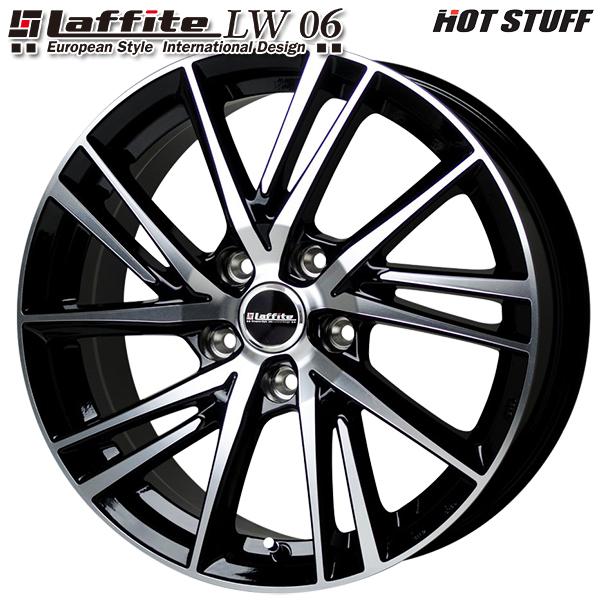 ホットスタッフ ラフィット LW-06 17インチ 7.0J 5H100 +48 ブラック 