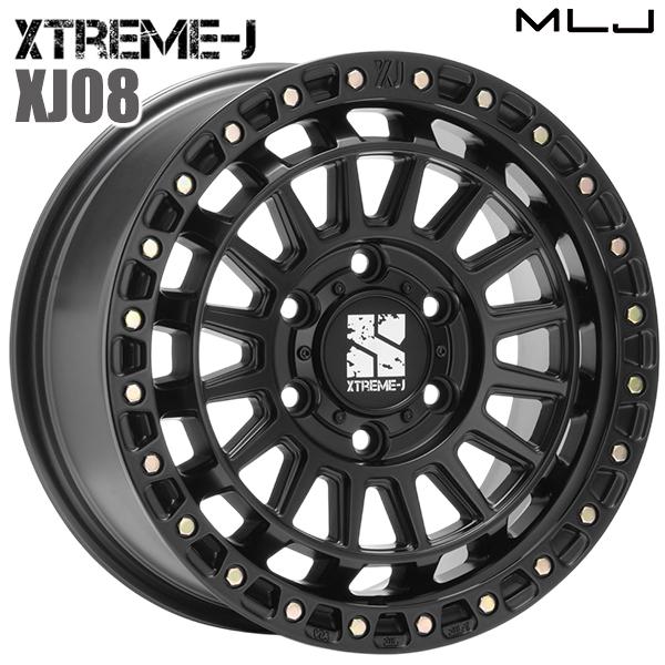17インチ 8.0J 6H139.7 +50 MLJ エクストリーム XJ08 SB アルミホイール単品 1本 4本以上送料無料
