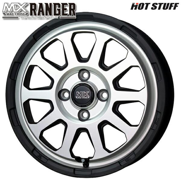 オールシーズンタイヤ ホイール4本セット 165/65R14インチ 4H100 ホットスタッフ マッドクロス レンジャー MS ダンロップ ALL SEASON