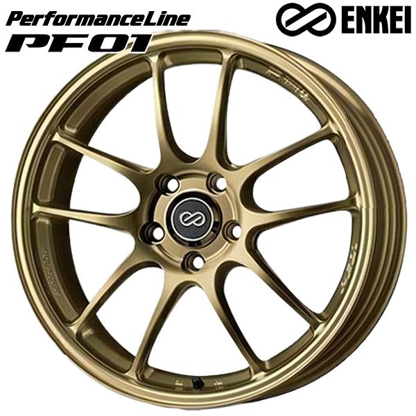 【美品】その① エンケイ PF01 17インチ-7.5J ＋38/100 4本 ENKEI（エンケイ） パフォーマンスライン PF01 17インチ 7.5J 5H114.3
