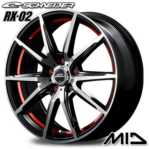 マルカサービス MID RX-02 18インチ 7.0J 5H114 +48 ブラック