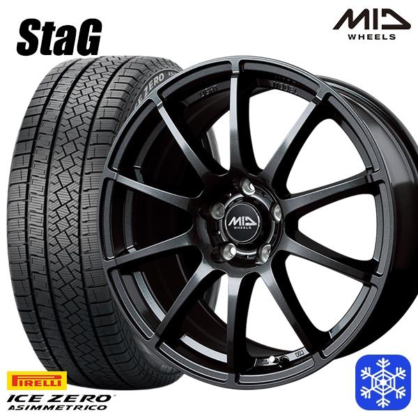 215/55R17インチ ピレリ アイスゼロアシンメトリコ 5H114.3 