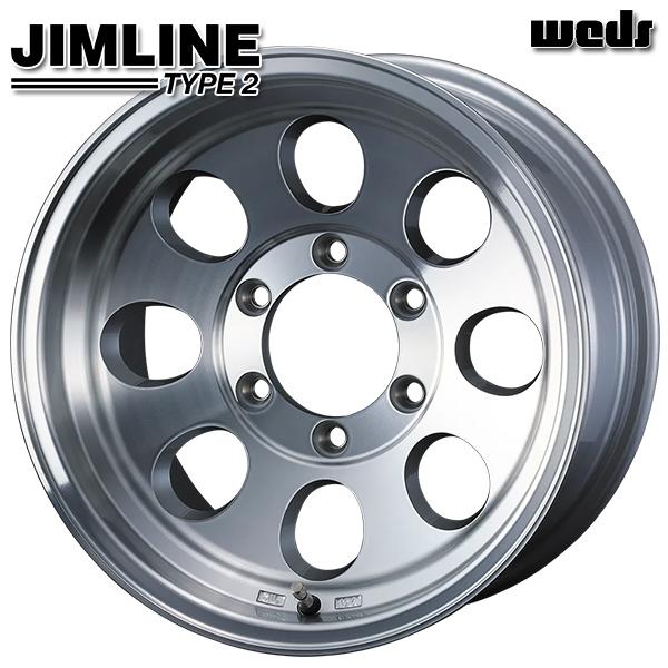 JIMLINEtype2 ジムラインタイプ2 5h150 8j+0 ウェッズ ジムラインタイプ2 16インチ 8.0J +0 5-150 ポリッシュ 4本で