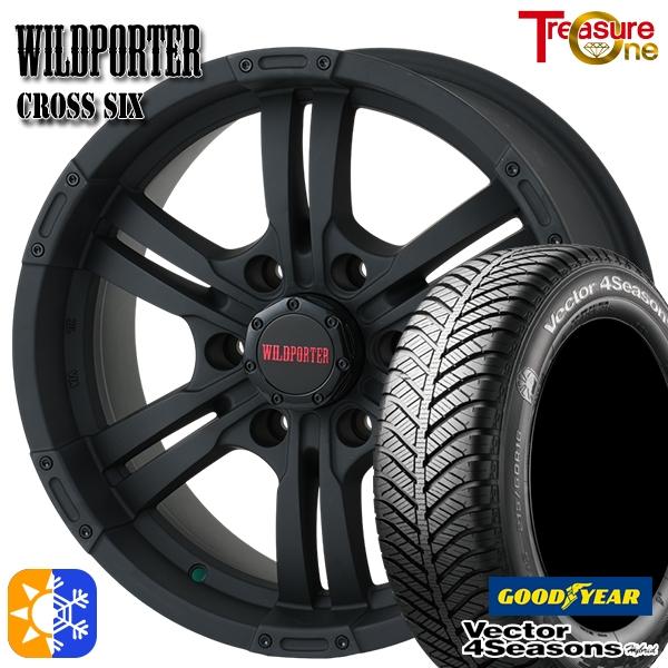 オールシーズンタイヤ ホイール4本セット ハイエース 215/60R17インチ 6H139 ワイルドポーター クロスシックス MBK グッドイヤー ベクター フ