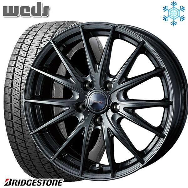 235/60R18インチ ブリヂストン ブリザック DMV3 5H114.3 スタッドレスタイヤホイール4本セット Weds ヴェルヴァ スポルト2