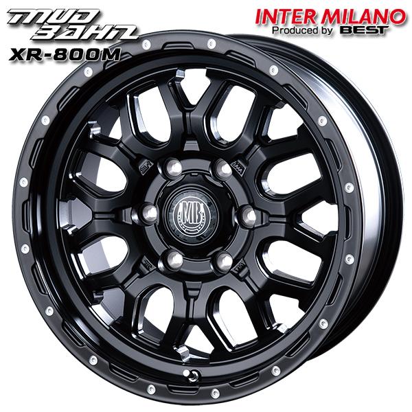 ハイエース BEST MUD BAHN マッドバーン XR-800M 16インチ 6.5J 6H139.7 +38 MBK/PP アルミホイール単品 1本 4本以上送料無料