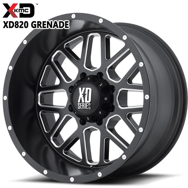 KMC XD820 GRENADE 18C` 8.0J 5H130 +48 SATIN BLACK MILLED A~zC[Pi 1{ 4{ȏ㑗