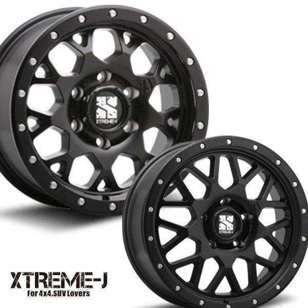 ② XTREME-J XJ04 17インチ サテンブラックホイール MLJ エクストリームJ XJ04 サテンブラック 17インチ 7.0J 5H110