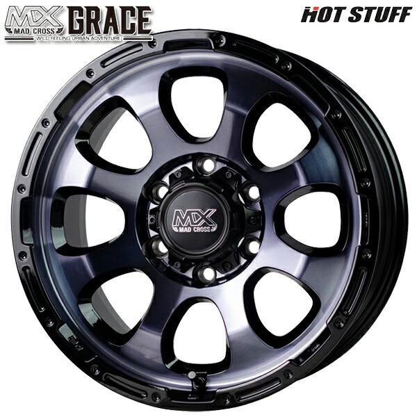 オールシーズンタイヤ ホイール4本セット 195/80R15インチ 6H139 ホットスタッフ マッドクロス グレイス BKC/BK グッドイヤー ベクター カ