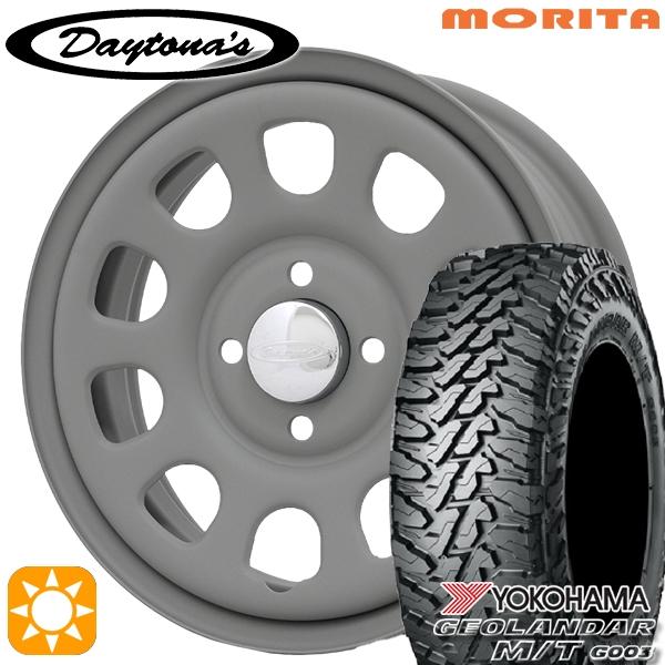 サマータイヤ ホイール4本セット 145/80R12インチ 80/78N 4H100 MRT DAYTONA'S  G2 デイトナズ マットグレー バン用 ヨコハマ ジオランダー M/T G003