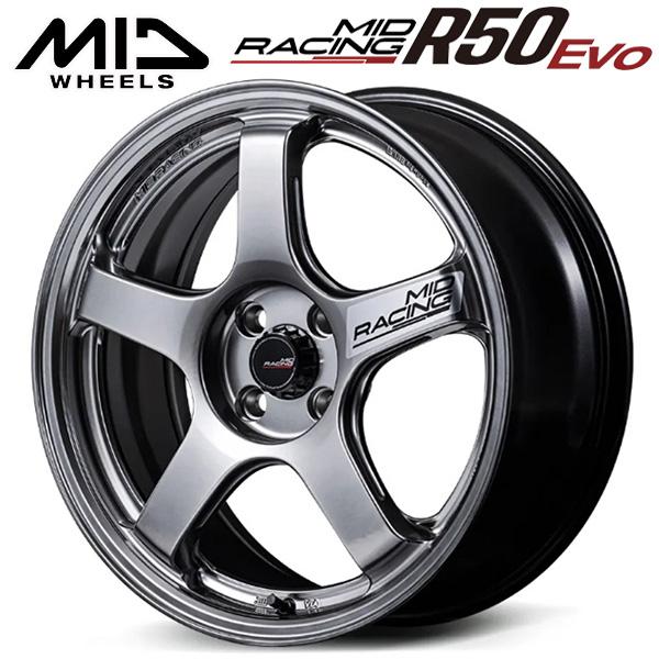 マルカサービス MID RACING レーシング R50 EVO 18インチ 8.5J 5H100 +