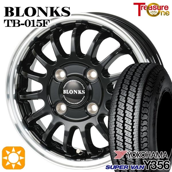 サマータイヤ ホイールセット 145/80R12インチ 80/78N 4H100 ブロンクス TB015F バン用 ヨコハマ Y356