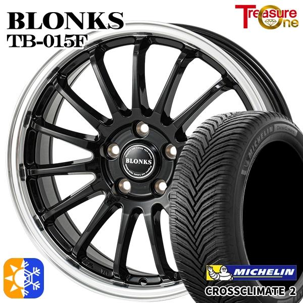 オールシーズンタイヤ ホイール4本セット 195/65R15インチ 5H114 ブロンクス TB015F ミシュラン クロスクライメート2