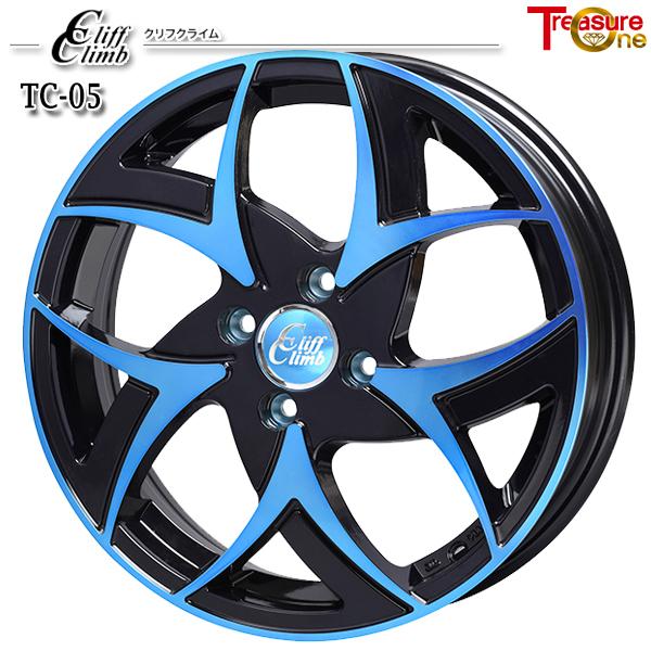 オールシーズンタイヤ ホイールセット 175/65R15インチ 4H100 トレジャーワン クリフクライム TC05 ブルー クムホ ソルウス 4S HA32