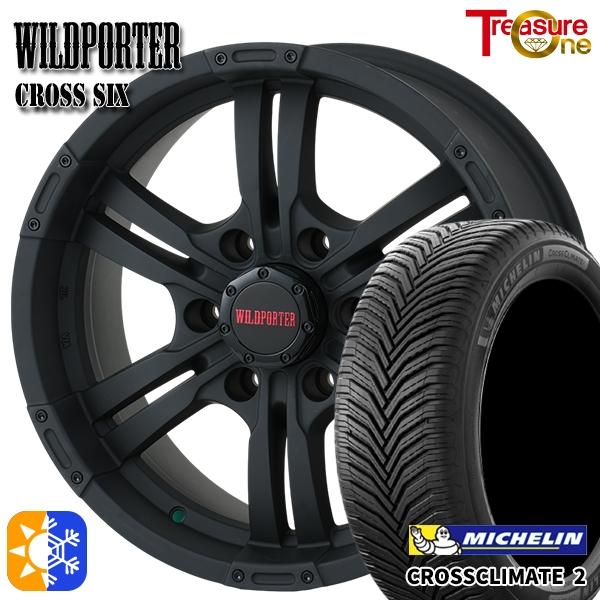 オールシーズンタイヤ ホイール4本セット ハイエース 215/60R17インチ 6H139 ワイルドポーター クロスシックス MBK ミシュラン クロスクライメ