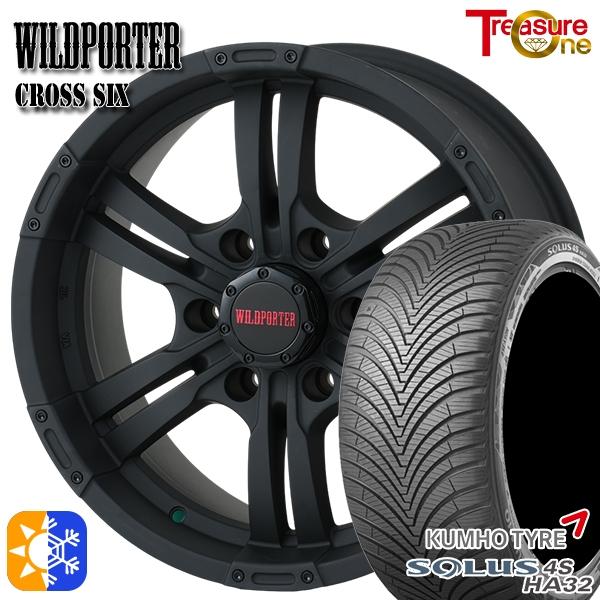 オールシーズンタイヤ ホイール4本セット ハイエース 215/60R17インチ 6H139 ワイルドポーター クロスシックス MBK クムホ ソルウス 4S H