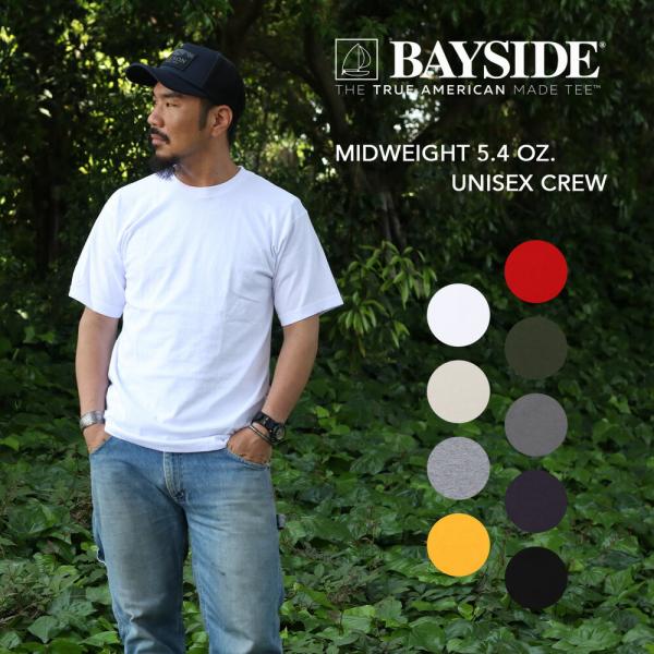 BAY SIDE（ベイサイド） tシャツ 半袖 薄手 メンズ 5040 5.4オンス