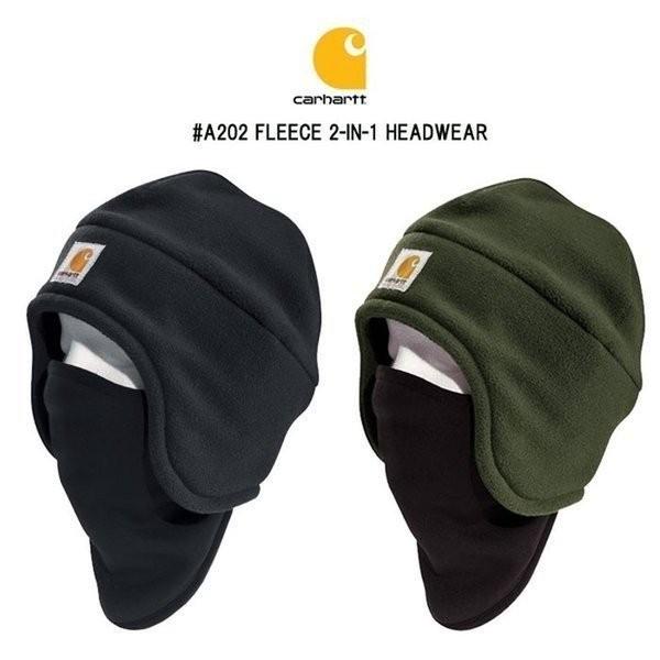 Carhartt（カーハート） キャップ メンズ 黒 フェイスマスク フリース
