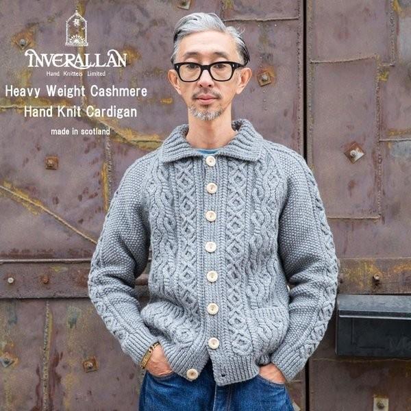 INVERALLAN インバーアラン カーディガン ニット カシミア メンズ