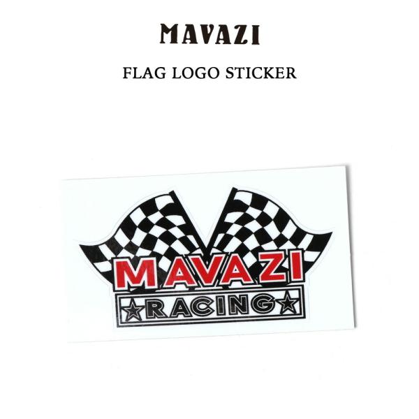 【メール便配送】MAVAZI RACING FLAG LOGO STICKER マバジレーシング フラグロゴステッカー シール ロゴ