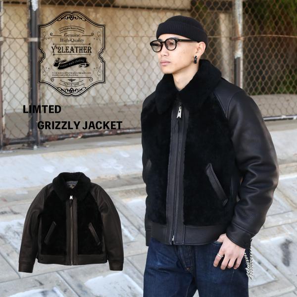 Y'2 LEATHER ワイツーレザー LIMITED GRIZZLY JACKET グリズリージャケット ディアスキン 熊ジャン 革ジャン 本革 革 鹿革 誕生10周年 世界限定100着