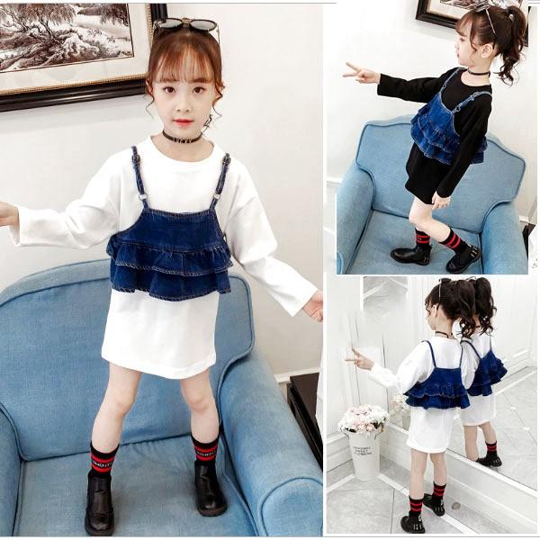 キッズ 子供服 女の子 海外ブランド デニムビスチェ付きワンピース Mv1326 Mavelous 通販 Yahoo ショッピング