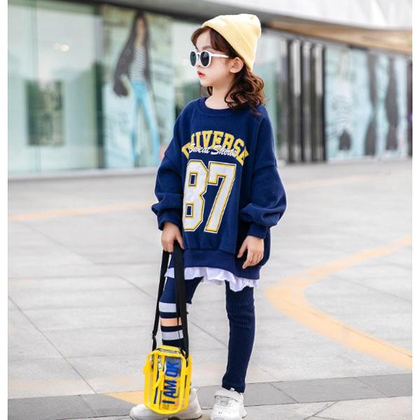 キッズ 子供服 女の子 海外ブランド 春版universe重ね着風トレーナーセットアップ Mv1427 Mavelous 通販 Yahoo ショッピング