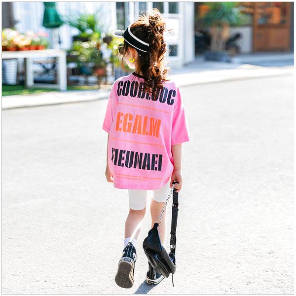 キッズ 子供服 女の子 海外ブランド ネオンロゴテールカットt Mv18 Mavelous 通販 Yahoo ショッピング