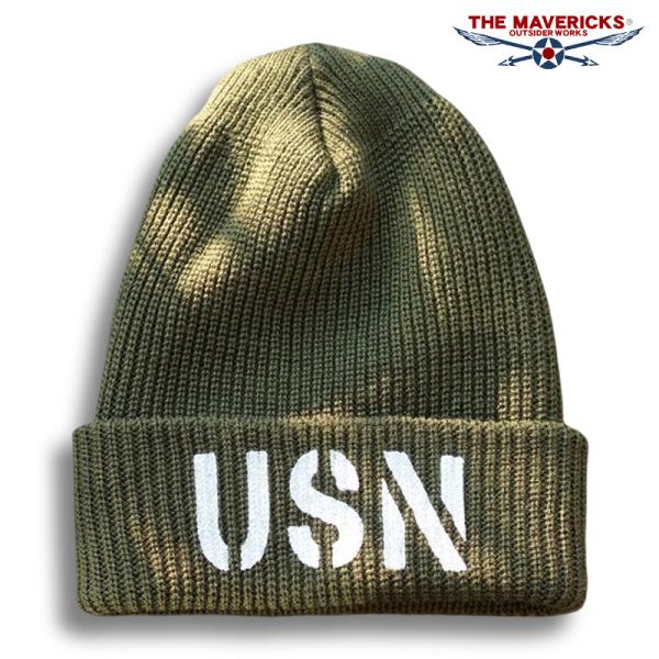 アメリカ製 ワッチキャップ ニットキャップ 新品 USN ミリタリー