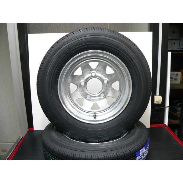 タイヤ・ホイール KOBP5 CVP製 5穴 12インチV2タイヤ＆ホイール 亜鉛メッキ トレーラー