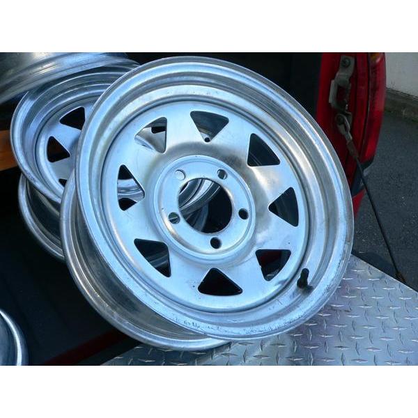 CVP 14インチホイール 亜鉛メッキスポーク 5穴 PCD-114.3 14X5