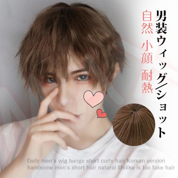 ウィッグ かつら メンズ ショート 男装 男性 原宿 メンズ イケメン ハンサム アイドル 小顔効果 医療用 男女兼用 コスプレ ステージ Maxjjf3 レアマックスストア 通販 Yahoo ショッピング