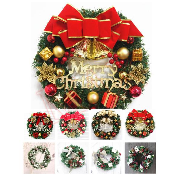 激安の クリスマスリース 8色 直径30cm 秋冬 誕生日プレゼント ギフト 壁飾り 豪華 店舗装飾 かわいい おしゃれ 玄関インテリア 部屋 ドア 飾り 無料長期保証 Kuljic Com