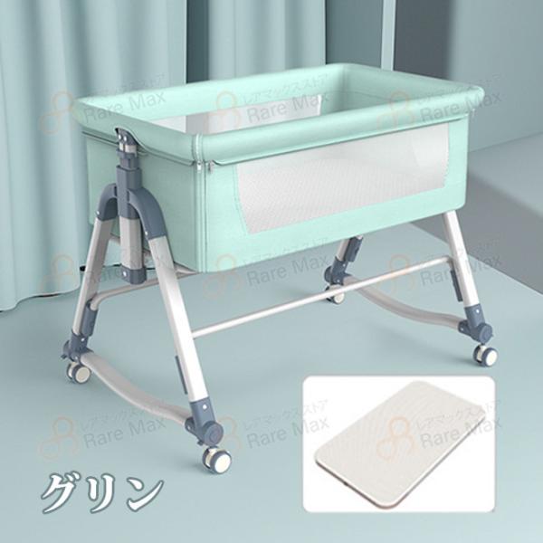 魅力の 持ち運び 折りたたみ ベビーベッド ベビーラック ベビーベッド キャスタ付き 収納便利 折りたたみ ベビーラック ポータブル ゆりかご ベビーサークル カラー ピンク