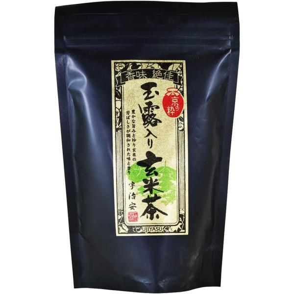 京の老舗150年 宇治安 京の粋 玉露入り 玄米茶 内地産原料100％ 茶葉 200g