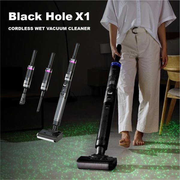 SOUYI ブラックホール掃除機 コードレス水拭き掃除機 新製品】コードレス水拭き掃除機「 BLACK HOLE X1( ブラック