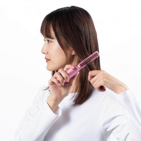 コードレスヘアブラシ ヘアアイロン ブラシ コードレス 充電式 ミニ