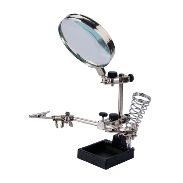 多機能で精密作業に最適。スタンド ルーペ 固定 クリップ 細かい作業に最適です。最適なサイズな、拡大ルーペ。サイズ 約H140×D170×W120mmルーペ直径 90mm※入荷時期により、仕様が若干変更する場合がございます。また、多少のキズ...