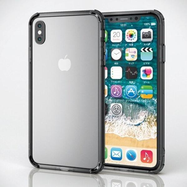 送料無料　エレコム iPhoneXSMax ブラック┃PM-A18DHVBBK　ELECOM