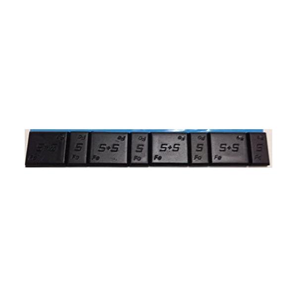 鉄製 ウエイト アングル 5+10g×4 ブラック 10本入り 送料無料