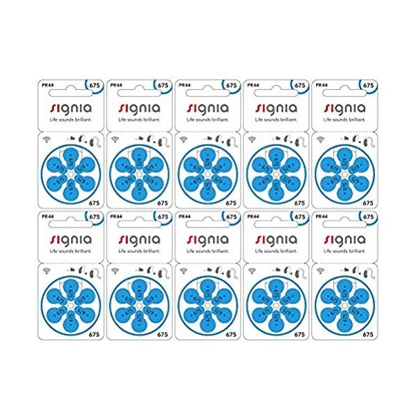 長い寿命と強力な性能を誇るシグニア（シーメンス）空気電池。■当社の販売する補聴器用電池はすべて消費期限2年以上を保っております。■各メーカーの補聴器電池 pr44(675)に対応しております。■高性能・強力タイプです。■環境に配慮した水銀不...